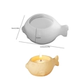 Fischförmige Silikonform für Kerzen 13,4x9x6,1cm für DIY Gips- und Bastelarbeiten - Goldfisch Aufbewahrungsbecher
