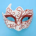 Horn Painted White Red