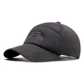 Gorra de béisbol gris oscuro con bordado THEINKINSHOW Fashion en tejido jaspeado - gris oscuro