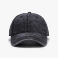 Casquette de baseball camouflage gris foncé avec texture vintage en toile et surpiqûres - Réglable / Camouflage Léopard Noir (25A229 Noir)