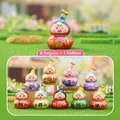 Figurines de chat siamois en forme de gourde avec finition perlée et caractères porte-bonheur - Série Gourde Joyeuse (0235) / Lot de 8