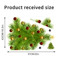 Detailed dimension chart for Christmas tree wall stickers with ornaments 57cm x 42cm - 42*57cm