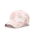 Modische Baumwoll-Basecap mit rosa Blumenmuster für Reisen und Sonnenschutz im Alltag - Einheitsgröße / Rosa