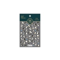 Stickers nail art pingouin en relief 3D avec motifs mignons et accents de poisson - Style Pingouin en Relief (TS-1860)