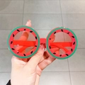 Funny watermelon shaped round sunglasses for kids party and creative photography props - Watermelon Style
