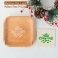 Kerst fondant stempel met gravure en acryl gebaksvorm voor feestelijke koekjes - Kerst Stijl C