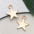 Ciondolo a stella in oro rosa per la creazione di gioielli fai da te minimalisti - Stella a Cinque Punte