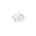 Cute enamel pin shaped as a white explosion bubble with Scream text and silver metal edges - SCREAM Speech Bubble (C2027)