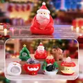 Christmas themed crystal stone diffuser set featuring Santa, deer and festive tree figurines - Christmas Theme Crystal Box (Box of 6)
