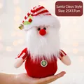 Weihnachtsmann-Plüschbeutel, 25x17cm, festliche Geschenkverpackung in Rot und Weiß - Süßer Weihnachtsmann / 25x17cm / Rosa Weihnachten - Weihnachtsmann