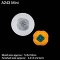 Mini persimmon silicone mold for soap and cake with orange finished product display - Mini - Transparent