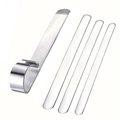 Silver metal bracelet bending tool kit with forming bar and three rods for jewelry DIY - Bracelet Bender + 3pcs Blanks Set