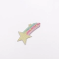 Detail of star embroidery patch with dimensions 8.5x4.4cm in pastel macaron colors - Style 8 Purple Meteor
