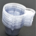 Stackable transparent plastic measuring cups with handles for DIY resin mixing kits - Small Disposable Mixing Cups (20pcs)