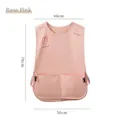 Waterproof rose pink apron featuring a cute bunny pattern and large hand pockets - One Size / Rose Pink-Vest Apron-No Wiping
