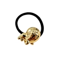 Gouden metalen cartoon bedel zwart haar elastiekje schattige elastische paardenstaart - Cartoon Onregelmatige Stijl