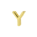 Classic 18k gold-plated alphabet Y pendant with a polished finish for DIY necklaces - Letter Y