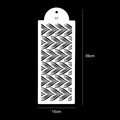 Stencil 07 wheat leaf pattern 39x15cm for cake decoration and coffee art - No. 07 - V-shaped Arrow