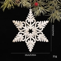 Décoration de Noël flocon de neige blanc étincelant avec cœur évidé détail de 15cm - Flocon de neige évidé - Or antique
