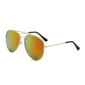 Gold Frame Red Mirror Lens