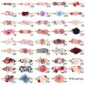 Detailed catalog showing 44 styles of soft nylon baby headbands with assorted fabric flowers - Combination