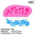 Rosa Silikonform für Perlen-Design für Fondant und Schokoladenkuchen-Randdekorationen - 3# A967 / Rosa
