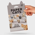 DIY Paper Cats origami set with 50 sheets in a minimalist cat-ear shaped packaging - Cat Style / 50 Sheets