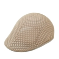 Berretto da baseball in mesh kaki traspirante per la protezione solare estiva - M（56-58cm） / Berretto a becco d'anatra in lino traforato cachi (Primavera, autunno ed estate)