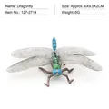 Detailed dragonfly insect model with blue-green metallic body and fine mesh wings - Dragonfly (PL127-2714)