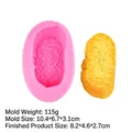 Stampo in silicone rosa per fette di pane fai-da-te sapone e argilla con campione - Stile 2#B365 / Rosa