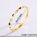 【133】black Heart-shaped Diamond Bracelet