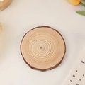 Tranche de bois naturelle sous-verre rustique rondin accessoire photo de decoration diy - Plateau en Bois