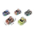 Five pieces of mini transparent race cars with colorful gears for student gift sets - Pull-back Transparent Mini Car