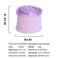 Premium purple pleated linen ribbon 4cm wide for luxury flower bouquet packaging - 4cm Simple Pack / Lilac Purple
