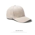Classic beige baseball cap in twill cotton with a structured six-panel hard top design - Adjustable / Beige
