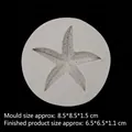 Stampo in silicone grigio chiaro a forma di stella marina per fondant e sapone - 15-363 / Grigio
