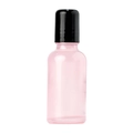 Pink glass spray bottle with black screw cap for perfume and essential oils - 5ml Roller Bottle