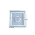 Quadratische Silikonform für Harzguss und Kerzen mit 133mm Breite für Hausplattformen - Haus Sockel Form