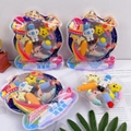 Detail of space-themed eraser set showing astronaut, rocket and planet shapes in packaging - Space Astronaut Set