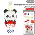 Cartoon Panda Hänge-Basketballkorb für Kinder mit Netz und Ball Zubehörset - [OPP-Beutel] Panda - Hängendes Basketballbrett