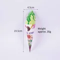 Realistic 19.5cm light green PU ice cream cone model for display and decor - Green