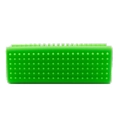 Double-sided silicone hair remover tool in vibrant green for pet fur and clothes - Rectangular Green OPP / Green