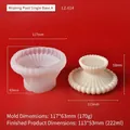 Silicone wishing pool candle mold with dimensions 117x63mm and finished 222ml capacity - Single Base A