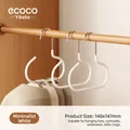 Space-saving white S-shaped multifunctional hanger for hats, bags, and closet accessories - Set of 4 / Simple White