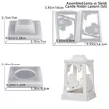 DIY silicone mold set for Santa Claus sleigh hollowed-out candle holder assembly - Splicing Sleigh Santa Candle Holder (Full Set) Mold