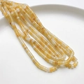 Perle in pietra naturale screziata gialla e bianca per braccialetti fai da te - Giada gialla