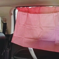 Auto-Sonnenschutz mit rot-weißem Karomuster für Baby-Fenster am Seitenfenster - Rotes Kleines Gingham