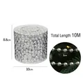 Silver plastic bead chain for Christmas tree decoration, 10M roll in storage box - 1CM Silver Bead Chain (10M Length)