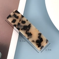 Pinza para el pelo de acetato con patrón de carey de 8,5 cm estilo coreano minimalista - 6# Clip de Resorte de Acetato Beige
