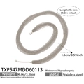 Silver multi-layer stainless steel necklace in geometric style with waterproof feature - Steel Color Necklace (89+5cm)
